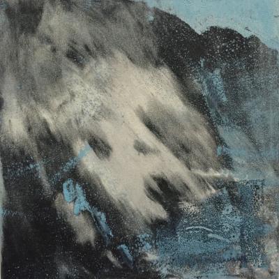 Winter storm 6x6 monotype