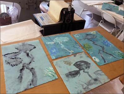 Monotypes in progress 